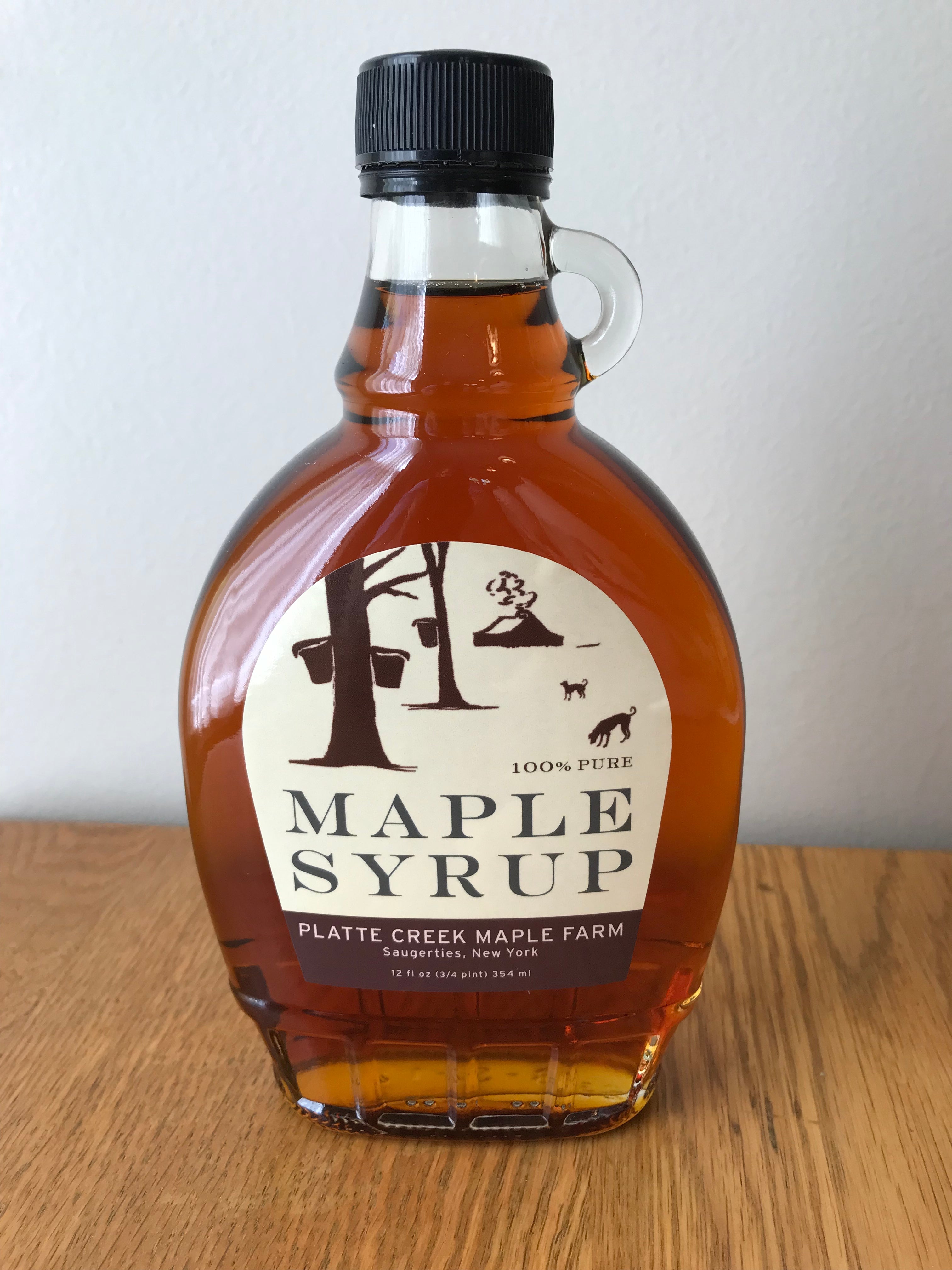 maple シロップ 12oz Maple Syrup Bottle – Platte Creek Maple Farm